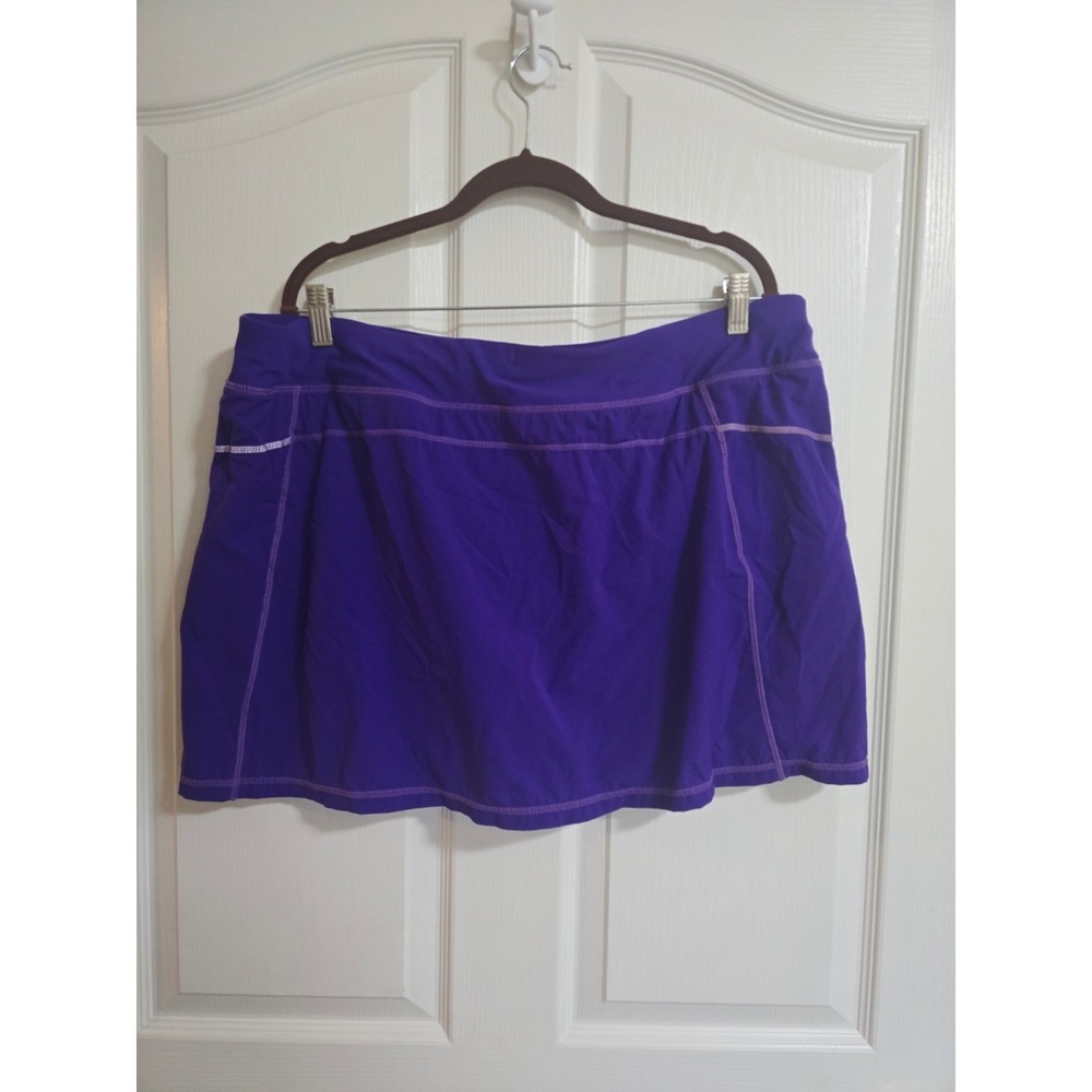 Xersion Purple Athletic Skort Size 2X Tennis Golf Running Workout Skirt /0277